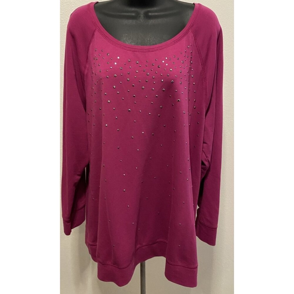 Lane Bryant Active Womens  Size 18/20 Top/ Lightweight Sweatshirt Loose Fit